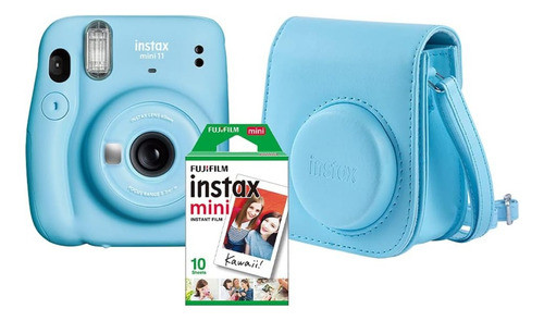 Kit Câmera Instantânea Instax Mini 11 Azul 0