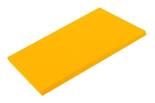 Tabla Picar Corte Cocina Polietileno Amarilla 60 X 45 X 2cm 0