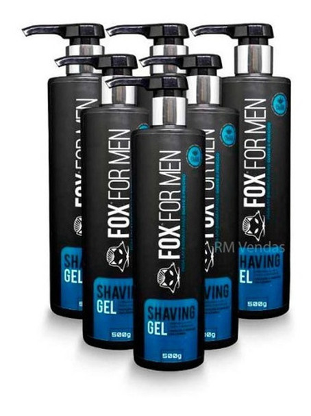 10 Gel Shaving Shave Gel Fox For Men 500ml Promoção 0