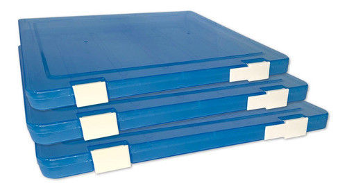 Kit Com 12 Pastas Pp Rígida A4 Le Azul Inject 0