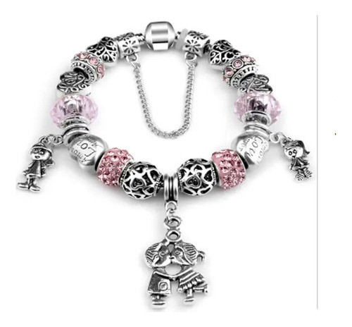 Pulsera Multidijes  Gemelos Pink 0