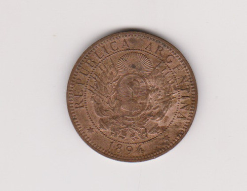 Moneda Argentina 2 Centavos Año 1894 Sin Circular - 0