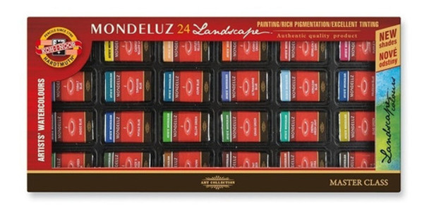 Acuarelas Koh-i-noor Mondeluz X 24 Unidades 0 Acuarelas Koh-i-noor Mondeluz X 24 Unidades 0