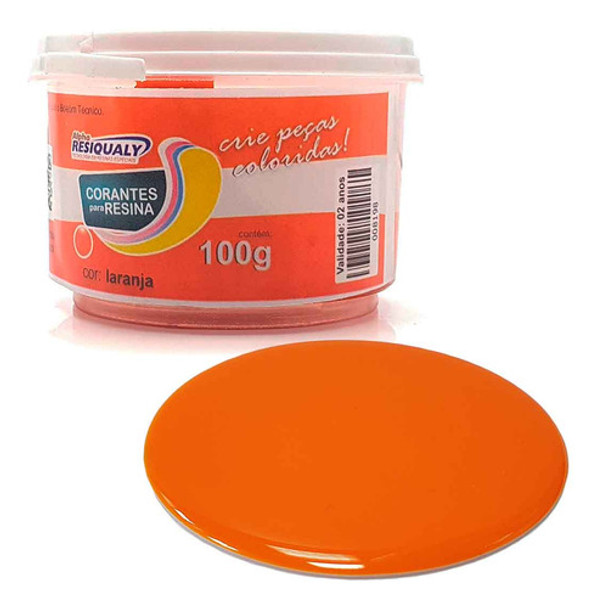 Corantes Para Resina - Cor Laranja De 100g 0