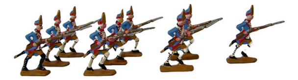 Nico 9 Fusileros Marchando Soldados De Plomo (pmv 41) 0