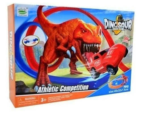Pista De Autos Con Dinosaurio En Caja 30x22cm - Ba200365 0