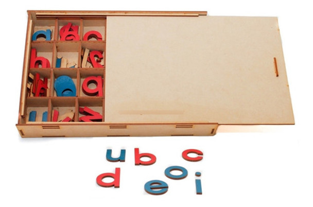 Letras Abecedario Móvil Montessori Imprenta Minúsculas 0