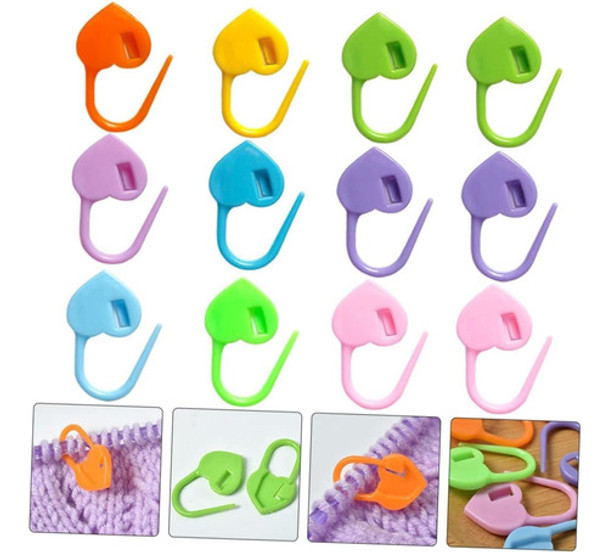 Marcador De Ponto Tricô Crochê Coração 23mm Com 50 Peças 0 Marcador De Ponto Tricô Crochê Coração 23mm Com 50 Peças 0