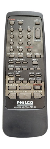 Controle Remoto Philco Video Pcr-52 * Pcr 52 0