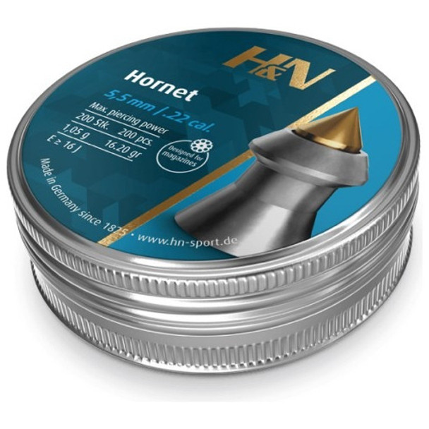 Chumbos H&n Hornet 5,5 Mm 200 Unidades Bentancor Outdoor 0