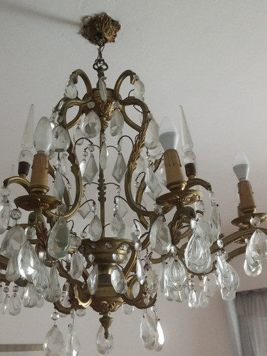 Araña De Techo Con Candelabros. Hermosisima 0