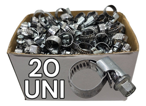 Abrazadera Acero Inoxidable Tornillo 12 A 22mm Fleje 9mm X20 0