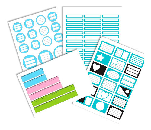 Kit Imprimible Plantillas Editable Caratulas Rotulos Escolar 0