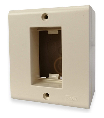 Caja Exterior De 1 Módulo Marfil 0