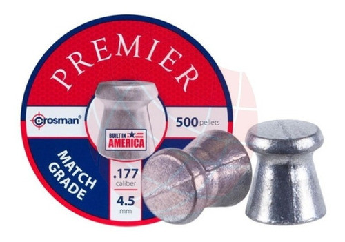 Balin Crosman Match Grade 4,5 Mm Lata X 500 Un. 7.9gr 0