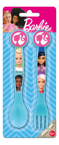 Cubiertos Pack X2 Barbie Original Importado Stor 0