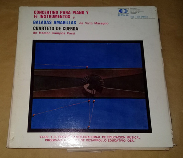 Cuarteto De Cuerda Campos Parsi Concertino Lp / Kktus 0