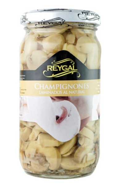 Champignones Laminados Reygal Premium - Frasco 340 Gramos 0