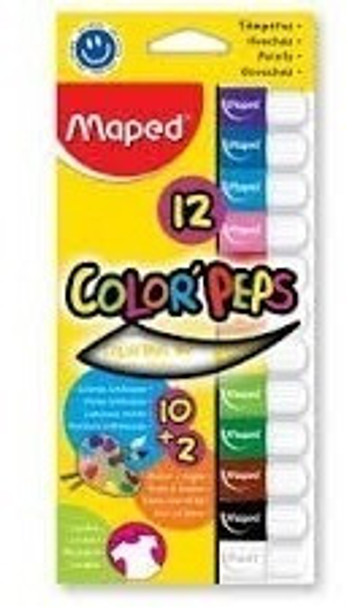 Tempera Maped Pomo 8cc Surtida X 12 Unidades 0
