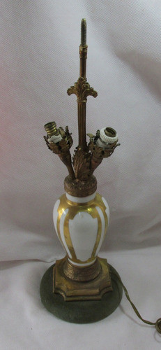 Antigua Lampara De Mesa, Ormolu, Posible Frncesa A Restaurar 0