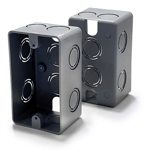 Cajas De Luz Plásticas Embutir Rectangular 110x65mm X 10unid 0