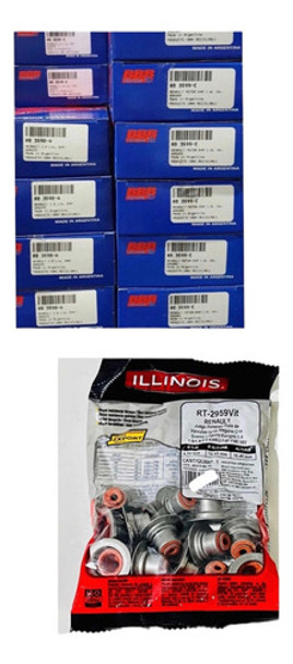 16 Válvulas Renault K4m + Retenes Válvulas 0 16 Válvulas Renault K4m + Retenes Válvulas 0