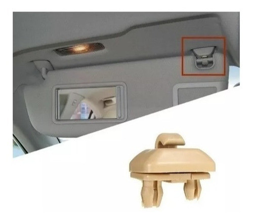 Suporte Trava Presilha Quebra Sol Audi A1 A3 A4 A5 Q3 Bege 0
