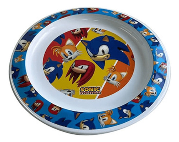 Plato Playo De Plástico Infantil Sonic Cresko 0