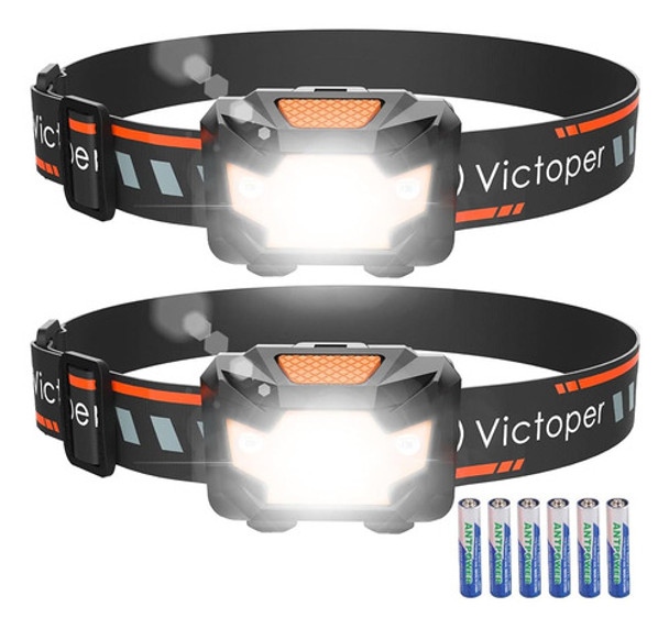 Victoper Headlamp 2 Pack, 4 Modos Red Light Head Lamp Alimen 0 Victoper Headlamp 2 Pack, 4 Modos Red Light Head Lamp Alimen 0