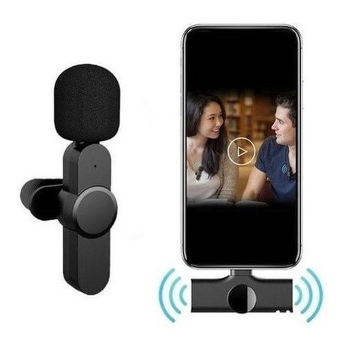 Microfone Lapela Sem Fio Compatível Usb Tipo C Novidade 0
