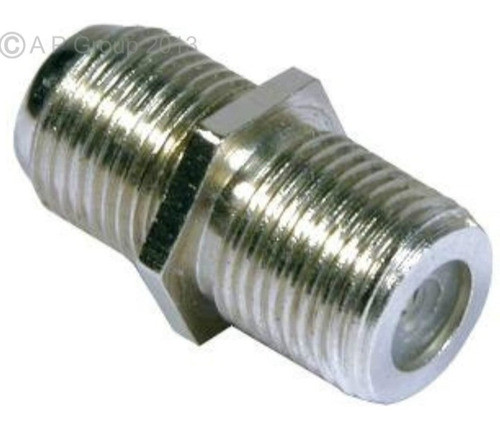 Cupla Union H-h  P/ Conector Rg6 Rg59 De Cable Coaxil. 0