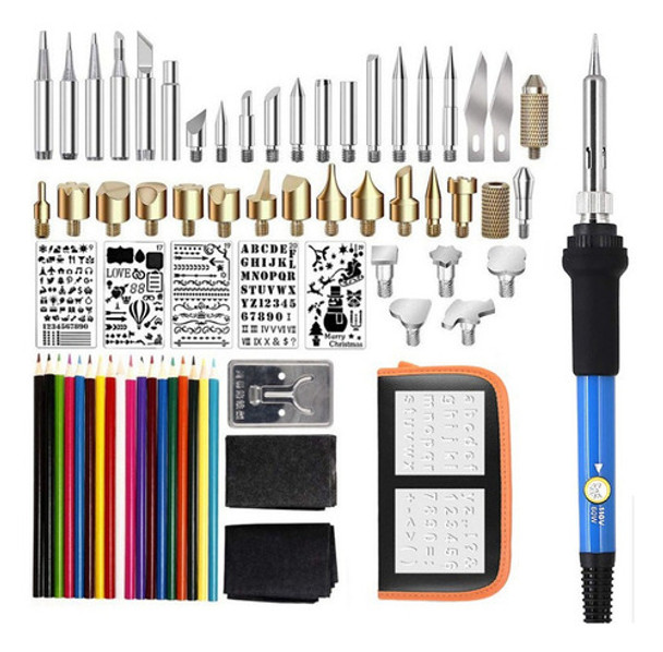 Kit Ferramentas Para Queima Madeira Canetas 79 Unidade 0
