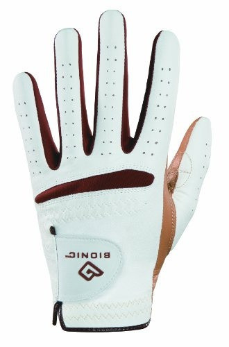 Guante De Golf Bionic Relaxgrip Left Hand, Blanco / Caramelo 0
