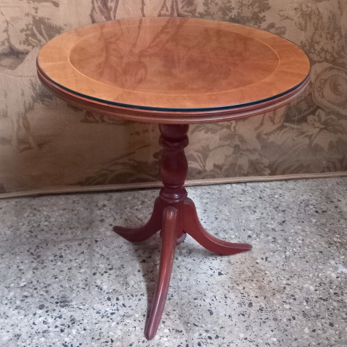 J- Elegante Mesa Inglesa Sheraton Sala Marqueterie Mesita 0