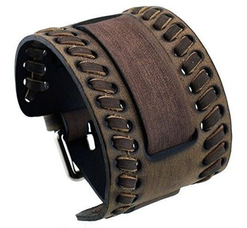 Nemesis Wlbb Banda Ancha De Pulsera De Brazalete De Cuero Ma 0