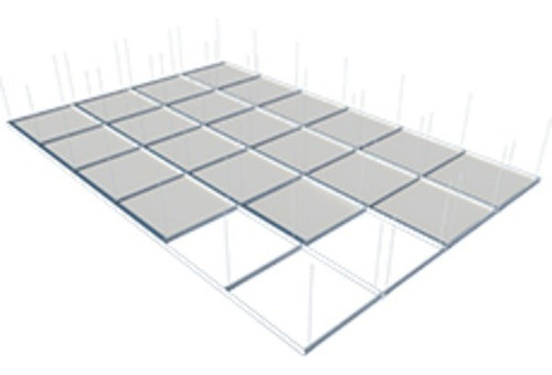 Cielorraso Desmontable Placa Durlock Texturada 60x60 X M2 0