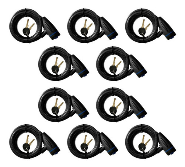 Eslinga Para Bicicleta Reforzada 12 M Cable De Acero X 10 U. 0