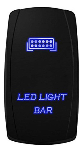 Tecla Retroiluminada Universal Led Light Bar Blue 12/24v 0
