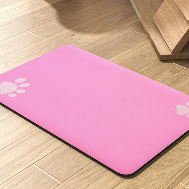 Tapete De Absorcion P/alimentos De Perro 30cmx1.21m Rosa 0