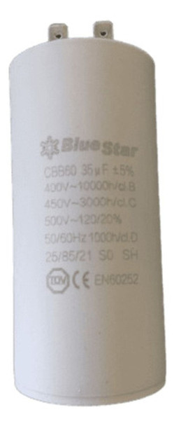 Capacitor De Marcha Motor 35mf Bluestar 0