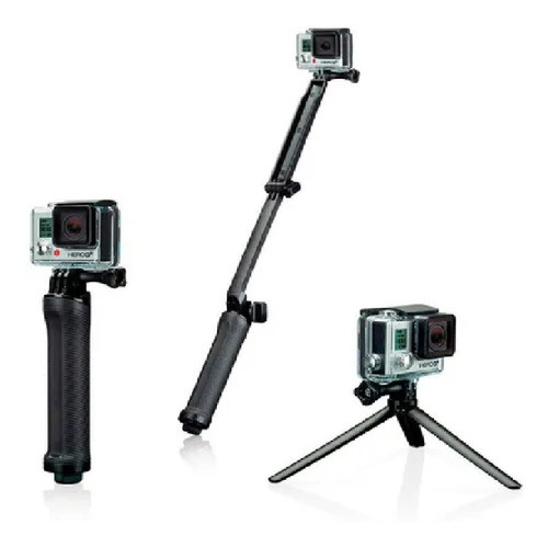Bastão Monopod Stand Selfie Tripe 3-way Gopro Hero 0