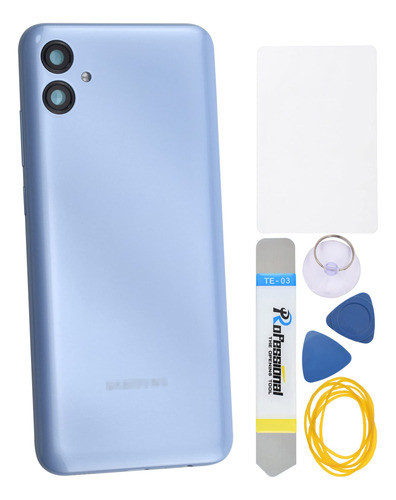 Repuesto Tapa Trasera De Plastico Para Samsung A04e Azul 0