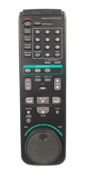 Controle Remoto Philco Hitachi P/ Video Cassete Pvc-hf17 0