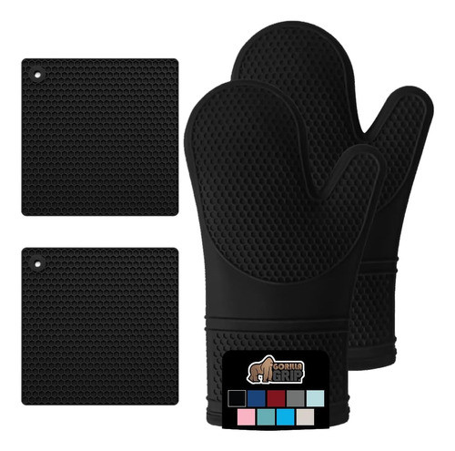 Conjunto De Mitones Y Trivets De Silicona Gorilla Grip 0