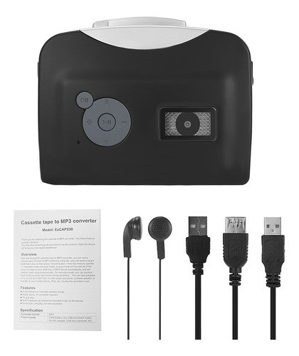 Leitor De Cassetes Com Conversor Para Salvar O Disco Do Grav 0