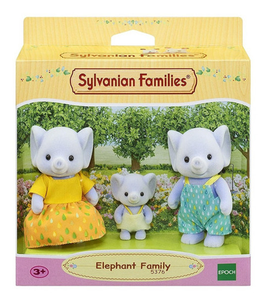 Sylvanian Families Familia De Papá Mamá Y Bebe Elefante Febo 0