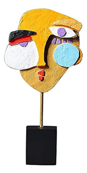 Joylern Cara Abstracta Estatua Resina Artesanías Arte Orname 0