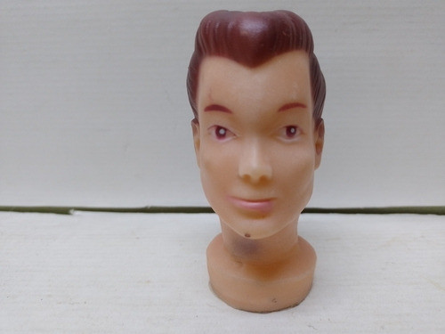 Cabeza De Títere Hombre, Principe Antigua Pintada A Mano 0