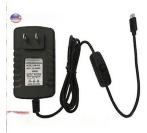 5v 3a Para Frambuesa Pi 2 3 Micro Switch Botón Tablet Adapta 0