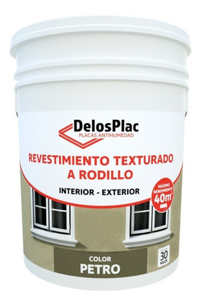 Revestimiento Texturado A Rodillo Color Petro 30kg 0